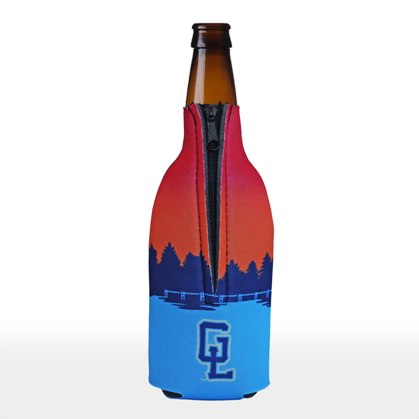 Great Lakes Pontooners Sunset Zipper Bottle Koozie