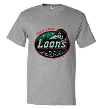 Great Lakes Loons Gray Primary Tee