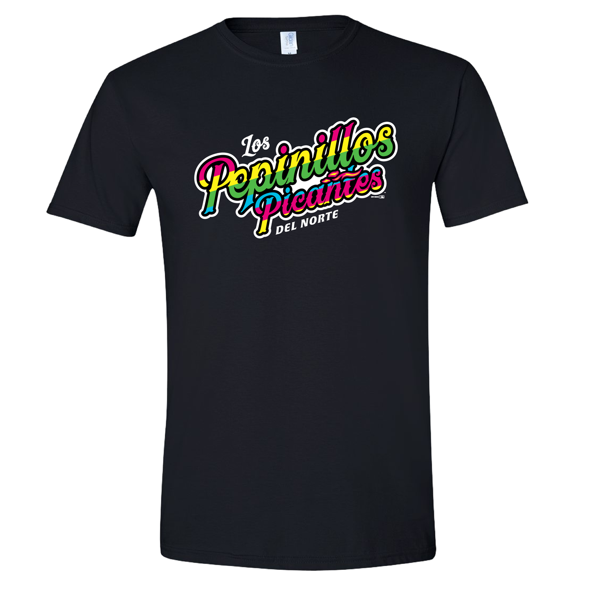 Los Pepinillos Picantes Del Norte Black Adult T Shirt Great Lakes