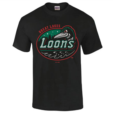 Great Lakes Loons Black Primary Tee - Toddler