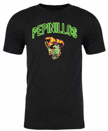 Los Pepinilos Picantes del Norte 108 Stitches Neon Tee