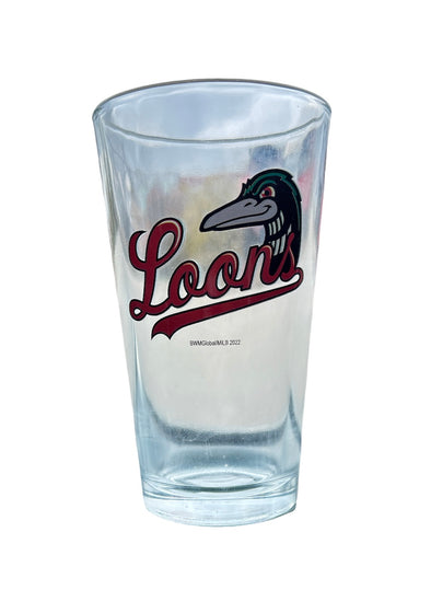 Great Lakes Loons Pint Glass
