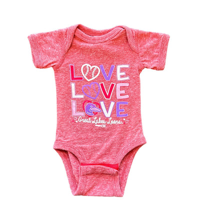 Great Lakes Loons Infant Bodysuit - Red