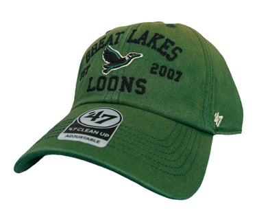 Great Lakes Loons Green Dusted Cleanup Cap