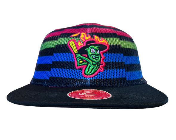 Los Pepinillos Picantes del Norte Mesh Striped Snapback - Youth