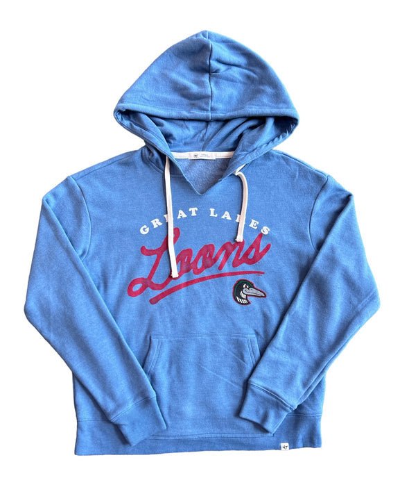 Great Lakes Loons '47 Cadet Blue Hoodie - Women