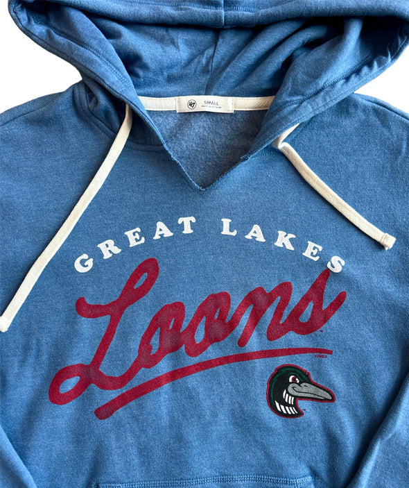 Great Lakes Loons '47 Cadet Blue Hoodie - Women