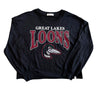 Great Lakes Loons '47 Jet Black Cropped Long Sleeve - Women