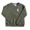 Great Lakes Loons Boxercraft Olive Green Quilted Crewneck