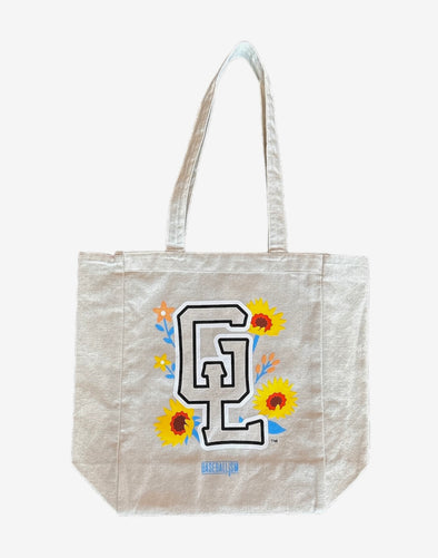 Great Lakes Loons Flower Patch Canvas Tote Bag