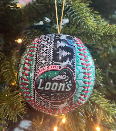 Great Lakes Loons Green Sweater Ornament