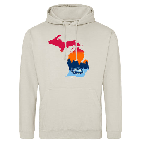 Great Lakes Pontooners Bimm Ridder Natural Stone Hoodie