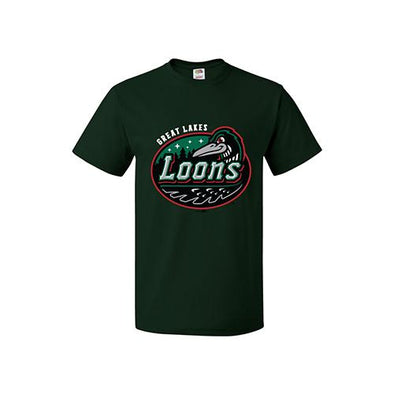 Great Lakes Loons Green Primary Tee - Youth