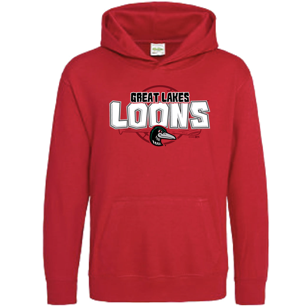 Great Lakes Loons Youth Red Sweatshirt – Great Lakes Loons Official Store
