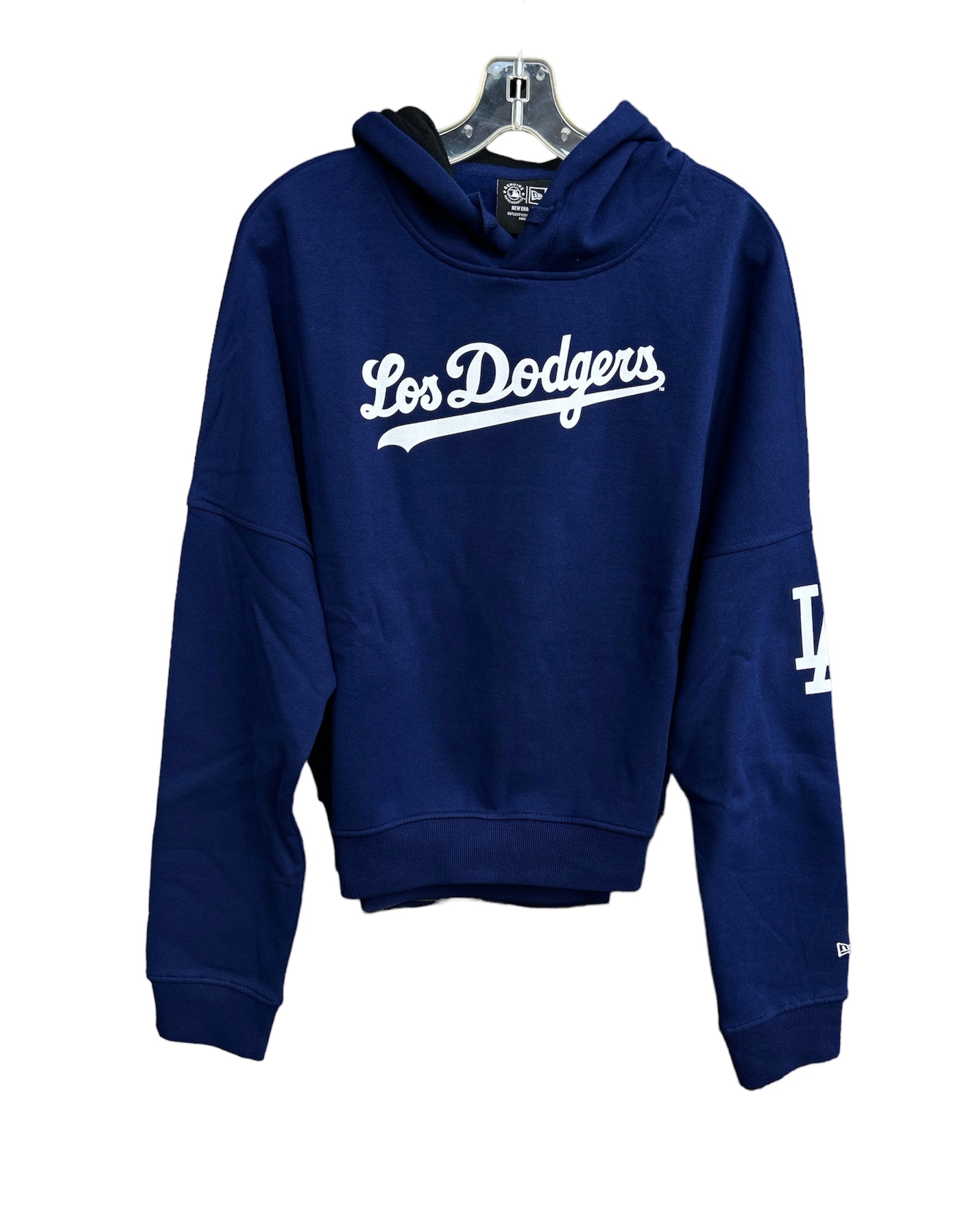 【New Era】 ★ MLB LA Dodgers Team Lettering Hoodie ★ Blue New Era x LA Dodgers World Series MLB Clouds Hoodie Blue
