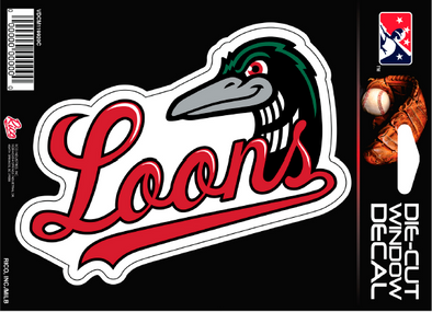 Great Lakes Loons Script Logo Sticker