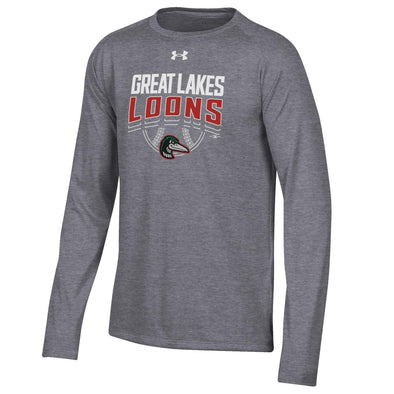 Great Lakes Loons Under Armour Tech Long Sleeve Tee - Youth
