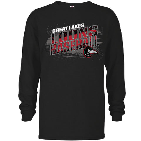 Great Lakes Loons Bimm Ridder Black Long Sleeve - Youth