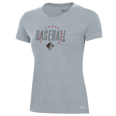 Great Lakes Loons Gray Performance Cotton Tee - Womens